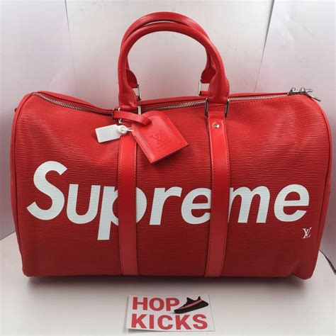 supreme louis vuitton camo duffle bag|louis vuitton supreme.